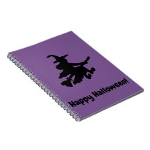Bruxa Preta no Roxo - Feliz Halloween