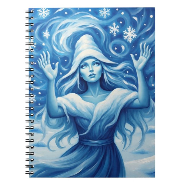 Caderno Espiral BruxaInvernoAzul (Frente)