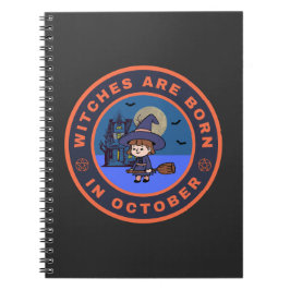 Caderno Espiral Bruxas estão nasceres em outubro