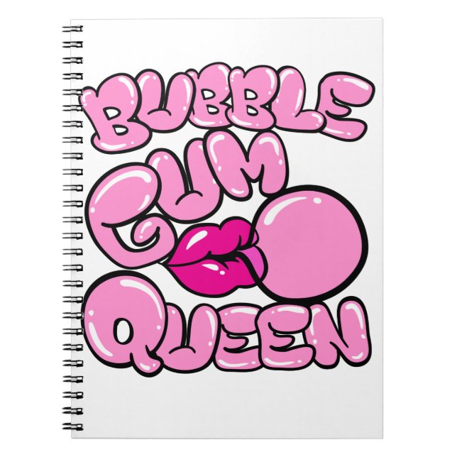 Caderno Espiral Bubble Gum Queen (Frente)