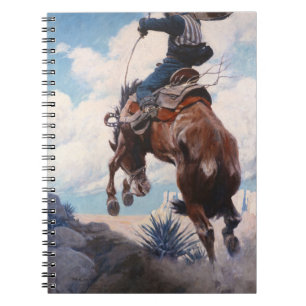 Caderno Espiral Bucking por Newell Convers Wyeth