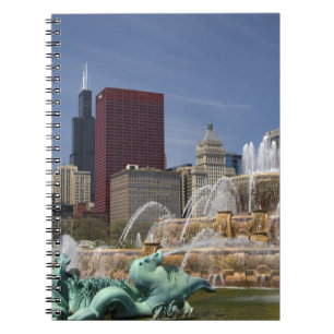 Caderno Espiral Buckingham Fountain, localizado em Grant Park,