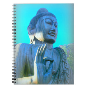 Caderno Espiral Buda azul