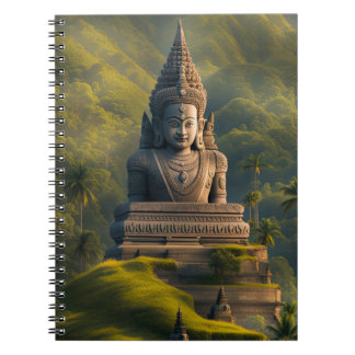 Caderno Espiral Buda da Montanha da Indonésia