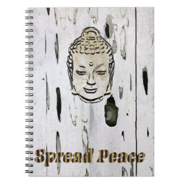 Caderno Espiral Buda Espalhar Foto Espiral da Paz
