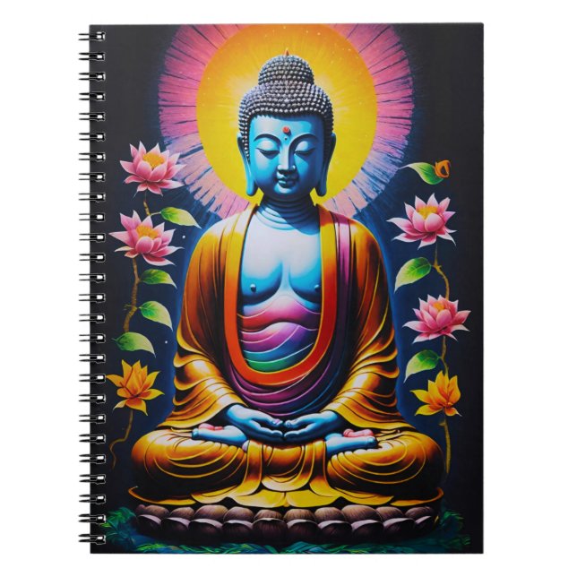 Caderno Espiral Buda - Mindfulness em Foco (Frente)