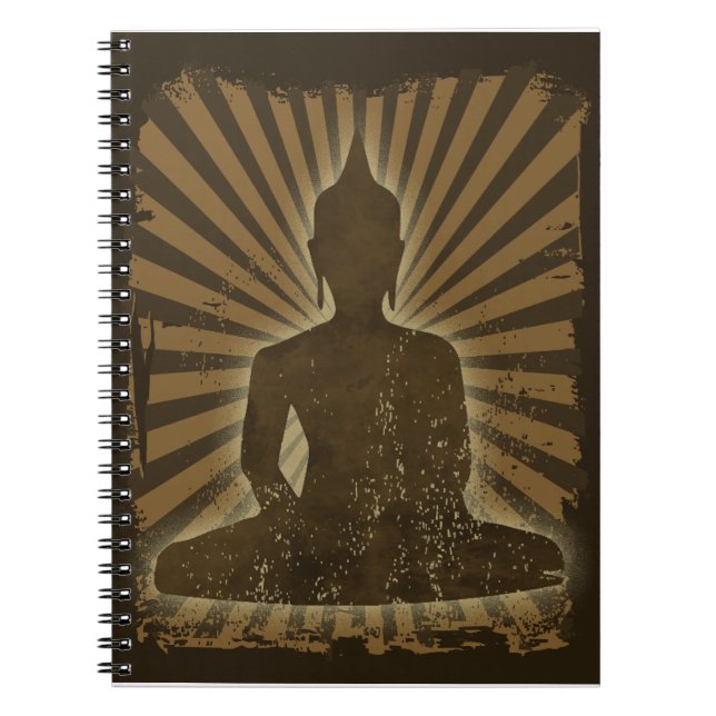 Caderno Espiral Buda vintage (Frente)