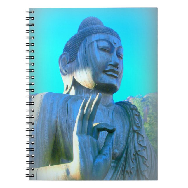 Caderno Espiral buddha azul (Frente)