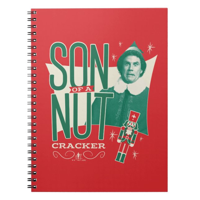 Caderno Espiral Buddy, o Filho do Elf de um Noz-Cracker (Frente)