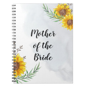 Caderno Espiral BUDGET Mãe Noiva Casamento de Noite Ofertas Girass