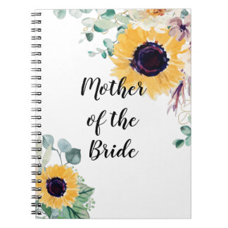 Caderno Espiral BUDGET Mãe Noiva Casamento de Noite Ofertas Girass