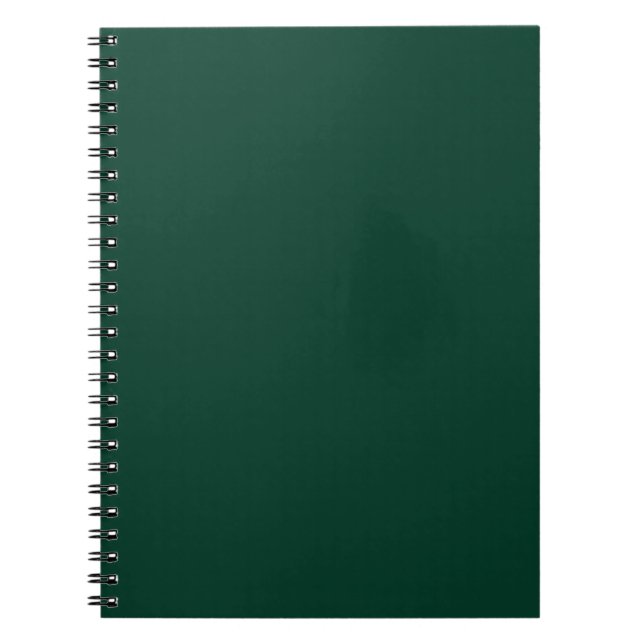Caderno Espiral BUDGET Texto Monocromático Verde Esmeralda (Frente)