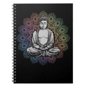 Caderno Espiral Budismo espiritual Buda Mandala Yoga
