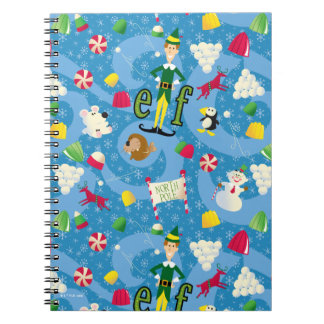Caderno Espiral Budy, o padrão do desenho do Elf