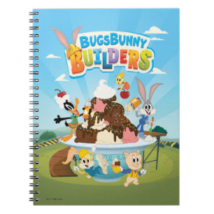 Caderno Espiral BUGS BUNNY BUILDERS™  Looney Builders Sorvete