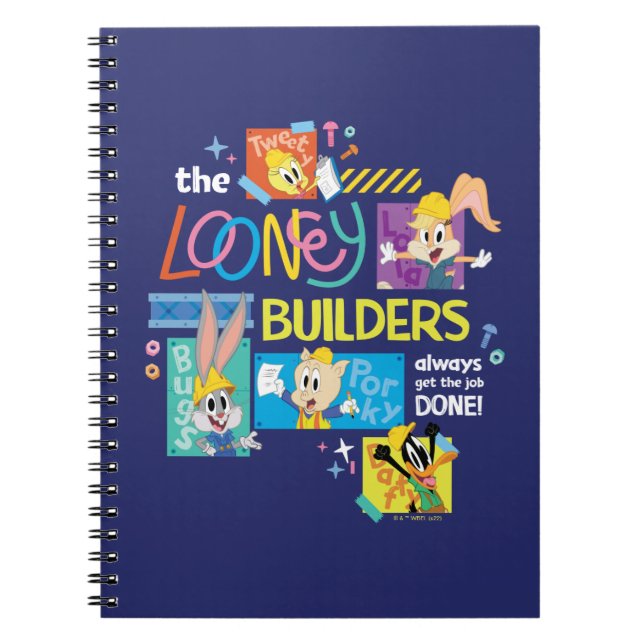 Caderno Espiral BUGS BUNNY BUILDERS™| O Colagem dos Looney Builder (Frente)