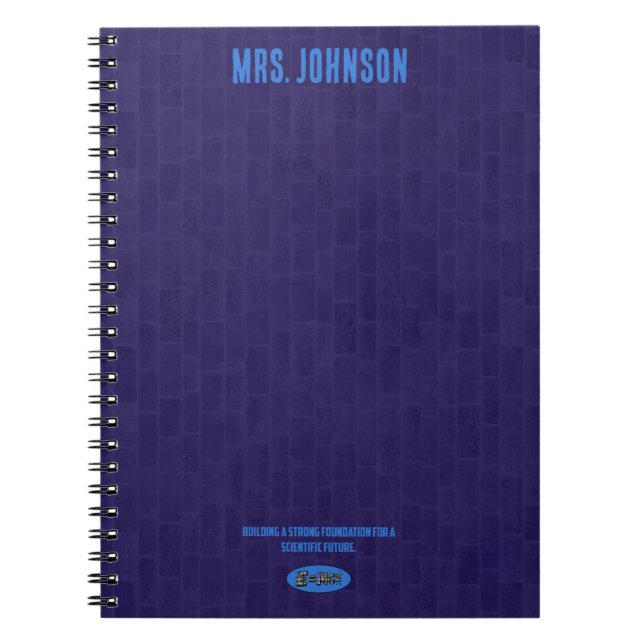 Caderno Espiral Building Strong Foundation For Scientific Future (Frente)