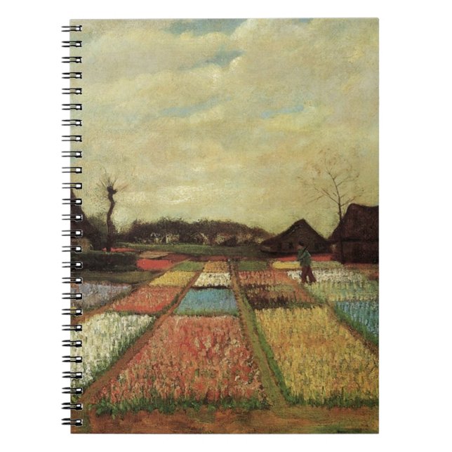 Caderno Espiral Bulb Fields de Vincent van Gogh. (Frente)