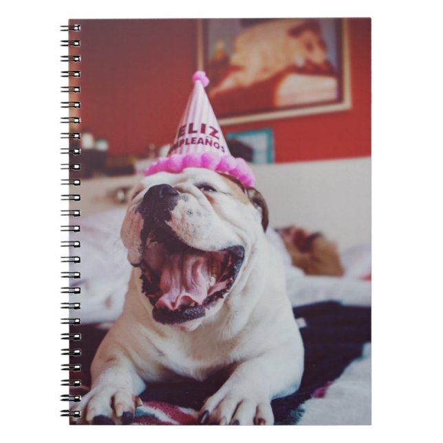 Caderno Espiral Buldogue britânico das imagens | de Getty (Frente)