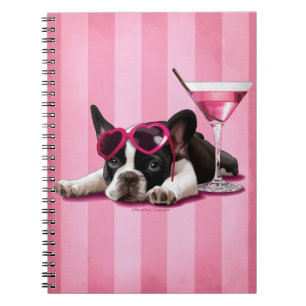 Caderno Espiral Buldogue francês