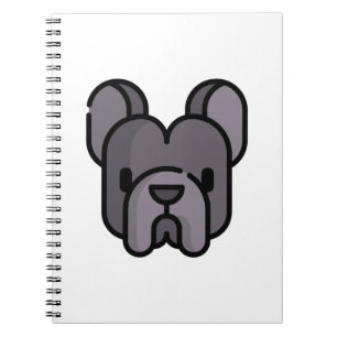 Caderno Espiral Buldogue Francês