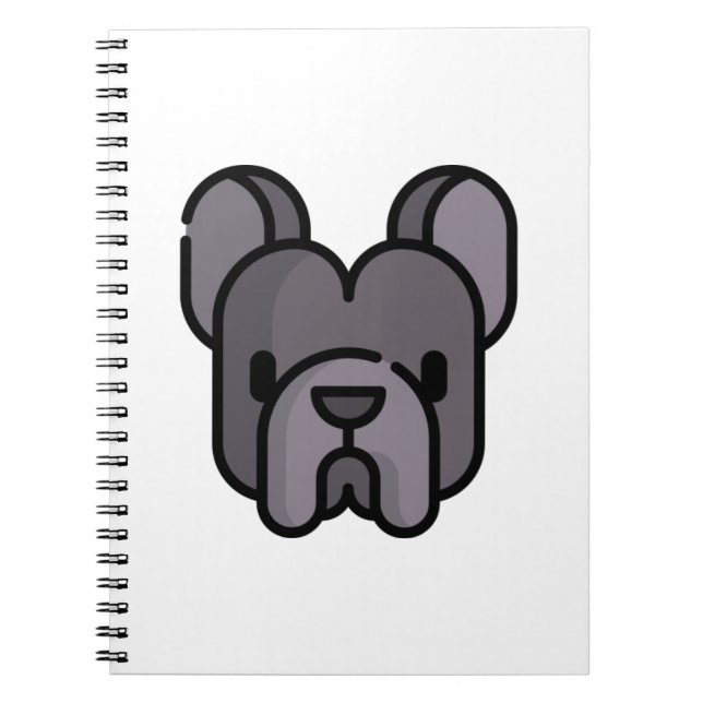 Caderno Espiral Buldogue Francês (Frente)