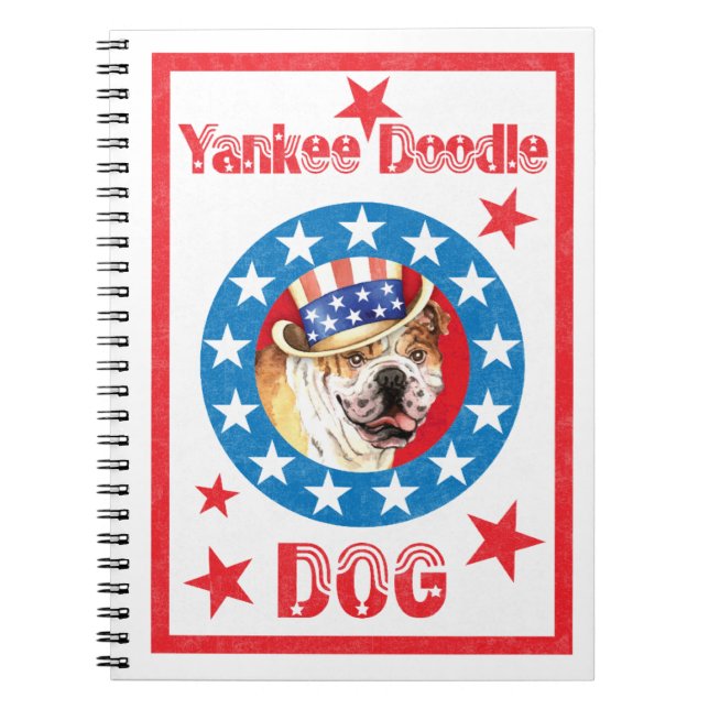 Caderno Espiral Buldogue Patriótico (Frente)