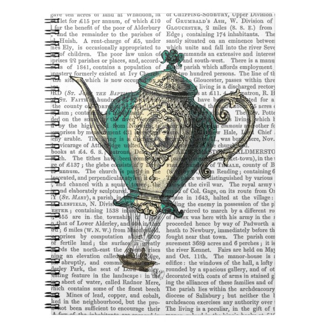 Caderno Espiral Bule voador 1 Verde e Amarelo (Frente)