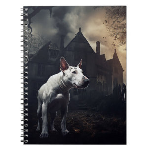 Caderno Espiral Bull Terrier Dia das Bruxas Assustador