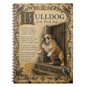 Caderno Espiral Bulldog, Arte do Bestiário Medieval
