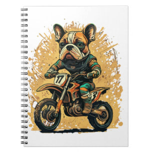 Caderno Espiral Bulldog francês, Bulldog Tee francês, Frenchie Mãe