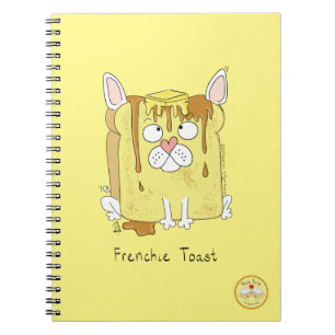 Caderno Espiral Bulldog Francês Engraçado Cachorro Frenchie Adoráv
