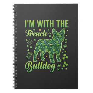 Caderno Espiral Bulldog Francês Macaron Halloween Torre Eiffel_1