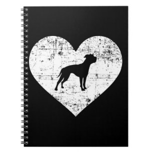 Caderno Espiral Bulldog Preto do Coração  Amantes Buldogue