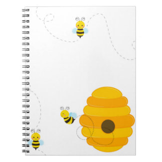 Caderno Espiral Bumblebee bonito