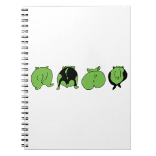 Caderno Espiral Bumbuns de Hamster Verde