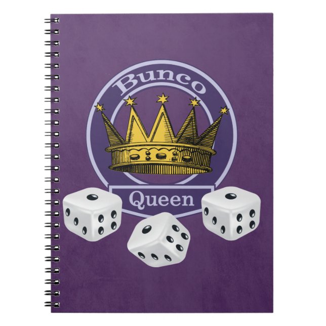 Caderno Espiral Bunco Queen Crown e Dice (Frente)