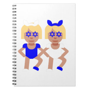 Caderno Espiral bunny ears hanukkah