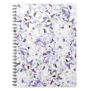 Caderno Espiral Buquê de flores de aquarelas de híbridos.