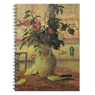 Caderno Espiral Buquê de Flores na Janela por Maxine Maufra