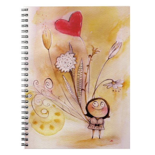 Caderno Espiral buquê notebook (Frente)