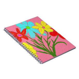 Caderno Espiral buquê primavera