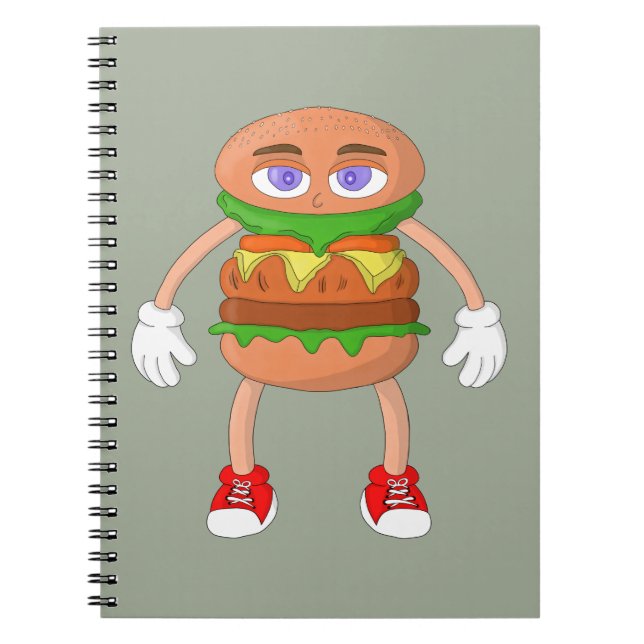 Caderno Espiral Burger Amigável (Frente)