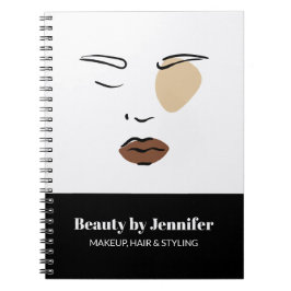 Caderno Espiral Burro minimalista encara os artistas da maquiagem