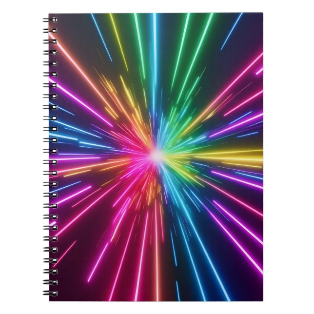 Caderno Espiral Burst Cósmico (Frente)
