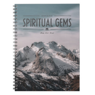Caderno Espiral Busca para gemas espirituais