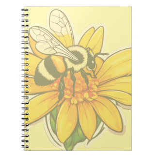 Caderno Espiral Busy gathering pollen 