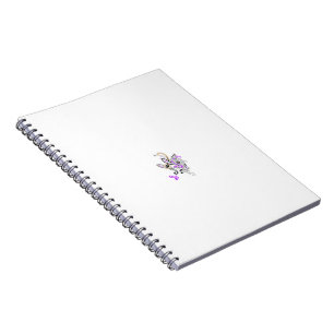 Caderno Espiral Butterfly Fairy Tattoo Vetor - Vintage Floral Art