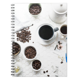 Caderno Espiral buzz de café de café de cheio