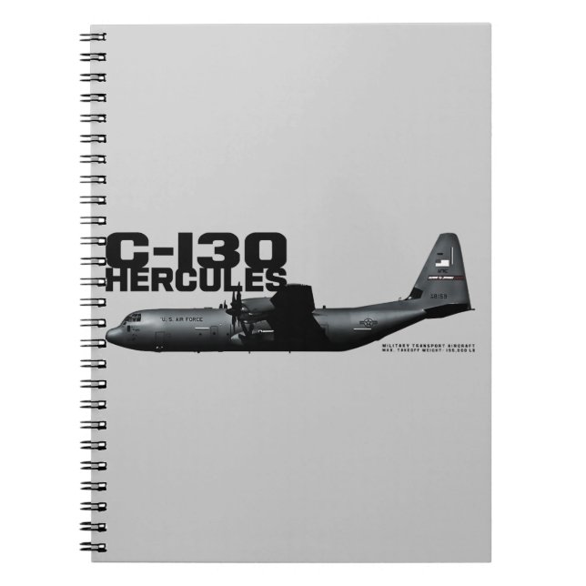 Caderno Espiral C-130 Hércules (Frente)